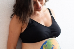 Belly painting "Mother Earth"
