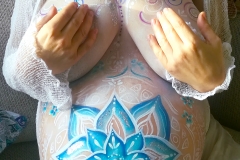 3 belly painting